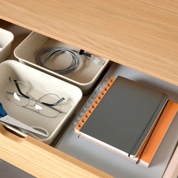 Офисный стол Ikea Ridspo ДСП/ Коричневый photo 5 Офисный стол Ikea Ridspo ДСП/ Коричневый photo 5
