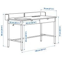 Masă de birou Ikea Ridspo PAL/ Brown photo 6