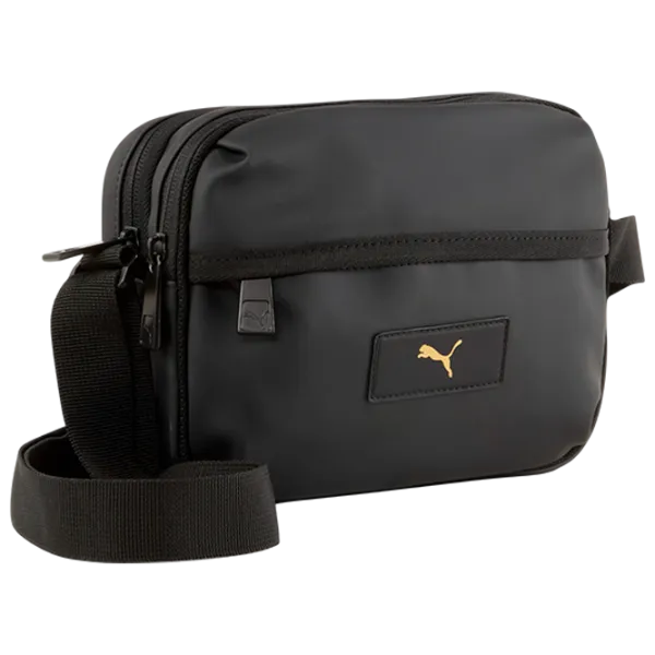 Сумка плечевая Puma Essentials Pu Crossbody Bag  / Золотой Черный / 2л photo 1