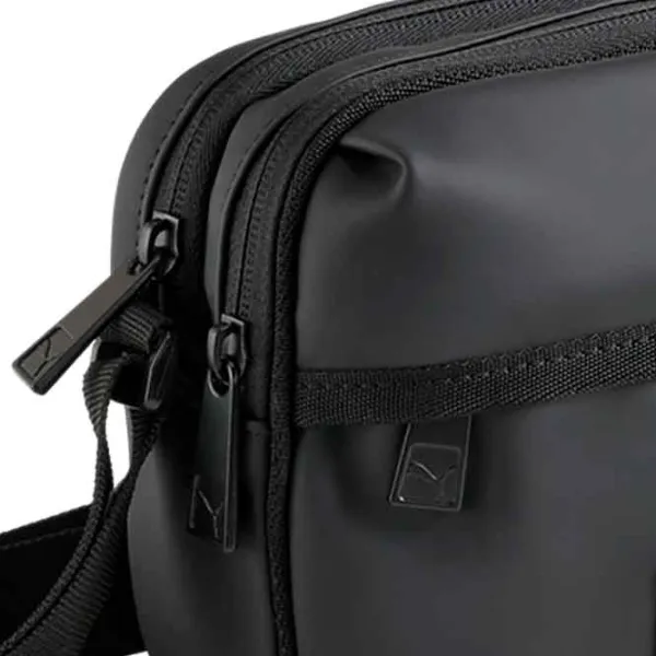 Сумка плечевая Puma Essentials Pu Crossbody Bag  / Золотой Черный / 2л photo 2