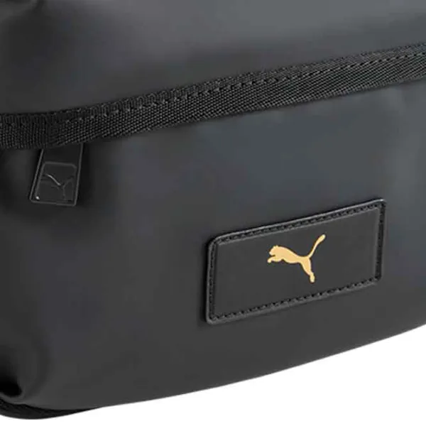 Сумка плечевая Puma Essentials Pu Crossbody Bag  / Золотой Черный / 2л photo 5