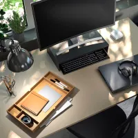 Офисный стол Ikea Trotten ДСП/ Бежевый photo 4