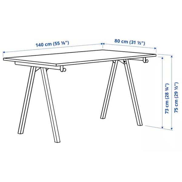 Masă de birou Ikea Trotten PAL/ Beige photo 6