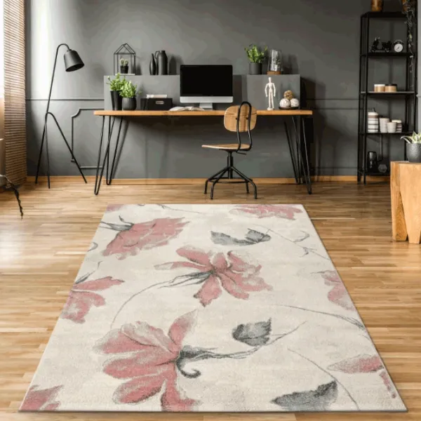 Ковер Covoare Ungheni Matrix Белый Розовый / Полипропилен photo 3