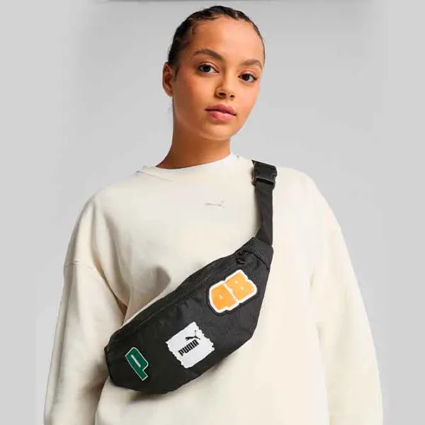 Geanta de talie Puma Phase Patch Waist Bag  / Green Black / 2.2l photo 5 Geanta de talie Puma Phase Patch Waist Bag  / Green Black / 2.2l photo 5