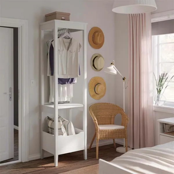 Шкаф для прихожей Ikea Idanas ДСП / White photo 2