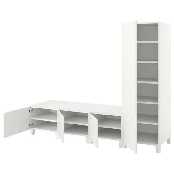 Шкаф для прихожей Ikea Platsa ДСП / White photo 1
