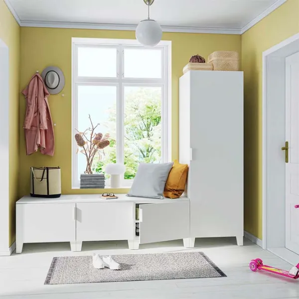 Шкаф для прихожей Ikea Platsa ДСП / White photo 2