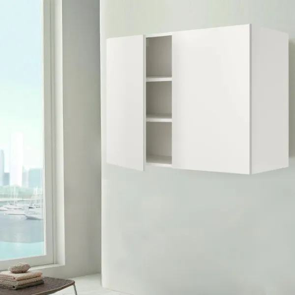 подвеснои шкаф для ваннои комнаты Ikea Enhet МДФ / Белый photo 3