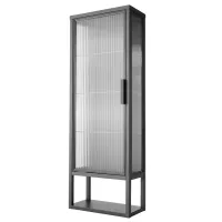 подвеснои шкаф для ваннои комнаты Ikea Mossjon  Сталь / Antracite