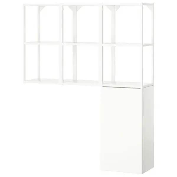 подвеснои шкаф для ваннои комнаты Ikea Enhet Сталь / Белый photo 1