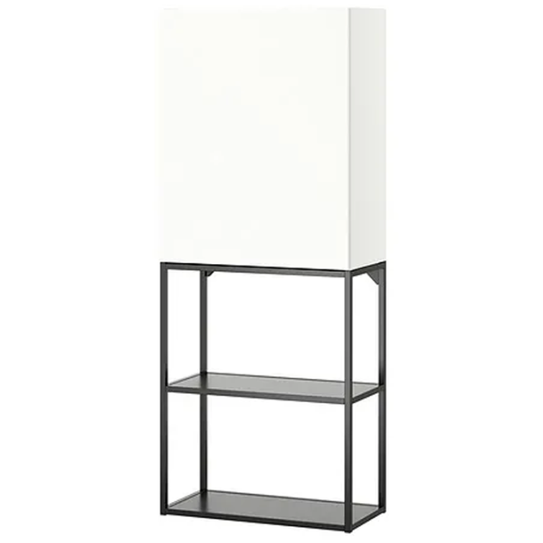 подвеснои шкаф для ваннои комнаты Ikea Enhet Сталь / Белый photo 1