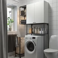 Dulap suspendat pentru baie Ikea Enhet Oțel / Antracite photo 3