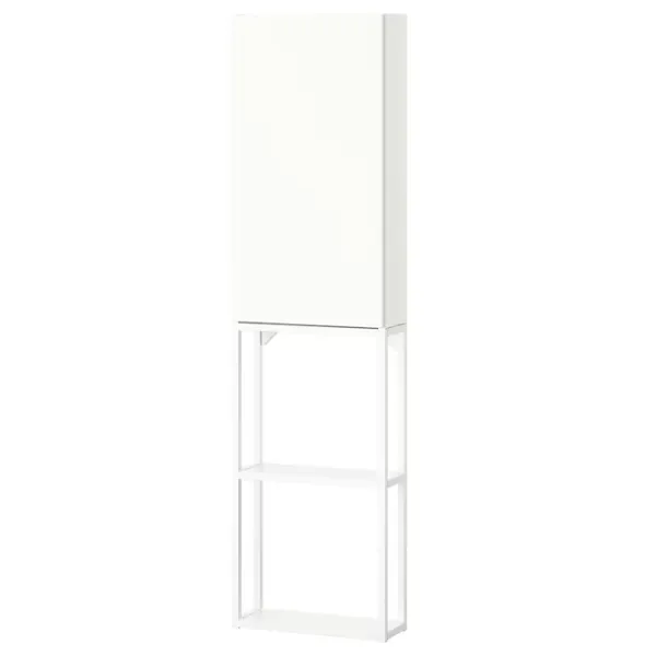 подвеснои шкаф для ваннои комнаты Ikea Enhet Сталь / Белый photo 1