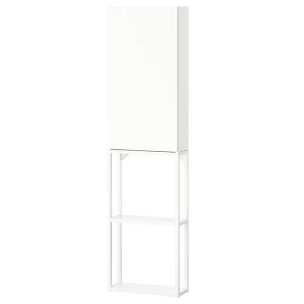 подвеснои шкаф для ваннои комнаты Ikea Enhet Сталь / Белый photo 1