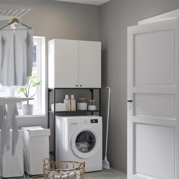 Шкаф для стиральных машин Ikea Enhet ДСП / Белый photo 3