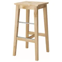 Барный стул Ikea Nilsolle  Дерево / Дерево / Натуральное дерево