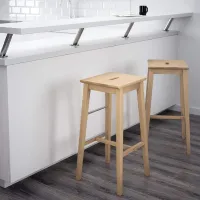 Барный стул Ikea Nilsolle Дерево / Дерево / Натуральное дерево photo 2