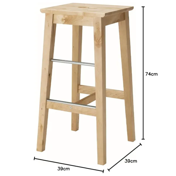 Scaun de bar Ikea Nilsolle  Lemn / Lemn / Lemn natural photo 4