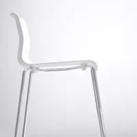 Барный стул Ikea Glenn Пластик / Сталь / Белый photo 4