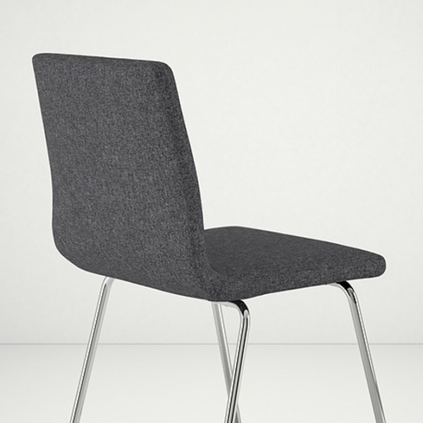 Барный стул Ikea Lillanas  Ткань / Металл / Grey photo 4 Барный стул Ikea Lillanas  Ткань / Металл / Grey photo 4