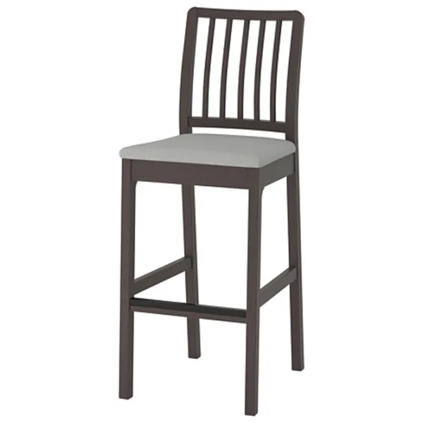 Барный стул Ikea Ekedalen Ткань / МДФ / Grey photo 1 Барный стул Ikea Ekedalen Ткань / МДФ / Grey photo 1