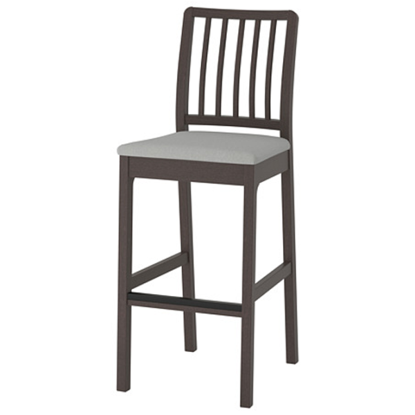 Барный стул Ikea Ekedalen Ткань / МДФ / Grey photo 1 Барный стул Ikea Ekedalen Ткань / МДФ / Grey photo 1