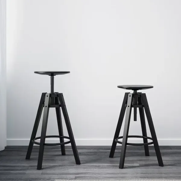 Scaun de bar Ikea Dalfred  Plastic / Metal/Plastic / Black photo 4 Scaun de bar Ikea Dalfred  Plastic / Metal/Plastic / Black photo 4