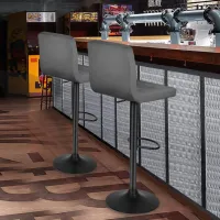 Scaun de bar ML-Mobila SB-044 Catifea / Metal / Gray photo 3