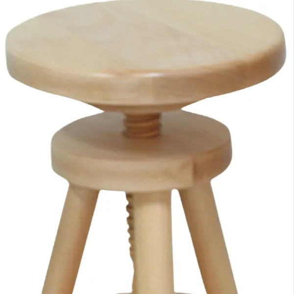 Scaun de bar Drewmax KT243  Lemn / Lemn / Lemn natural photo 4