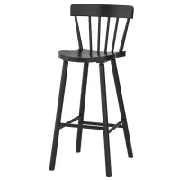 Барный стул Ikea Norraryd Шпон / Шпон / Черный