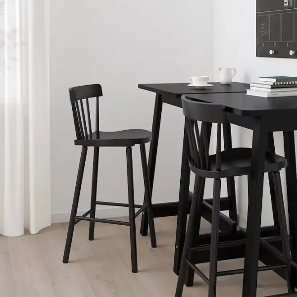 Scaun de bar Ikea Norraryd Furnir / Furnir / Black photo 3