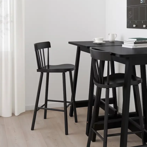 Scaun de bar Ikea Norraryd Furnir / Furnir / Black photo 3