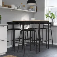 Scaun de bar Ikea Yngvar Furnir / Oțel / Black photo 2