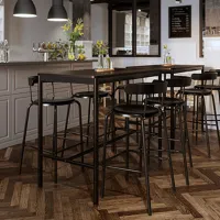 Scaun de bar Ikea Yngvar Furnir / Oțel / Black photo 5