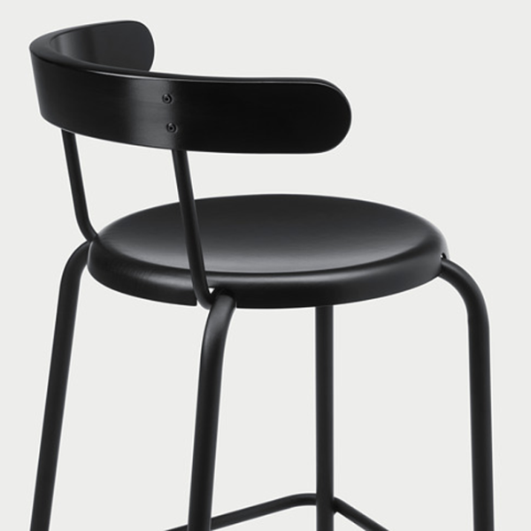 Scaun de bar Ikea Yngvar Furnir / Oțel / Black photo 8