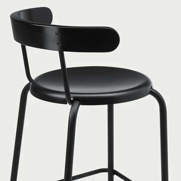 Scaun de bar Ikea Yngvar Furnir / Oțel / Black photo 9