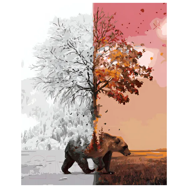 Pictură pe numere Art Gallery Iarnă și toamnă GX41471 50 x 40 cm / Verticală photo 1 Pictură pe numere Art Gallery Iarnă și toamnă GX41471 50 x 40 cm / Verticală photo 1