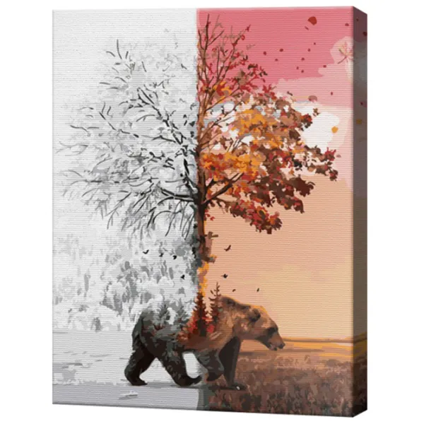 Pictură pe numere Art Gallery Iarnă și toamnă GX41471 50 x 40 cm / Verticală photo 2 Pictură pe numere Art Gallery Iarnă și toamnă GX41471 50 x 40 cm / Verticală photo 2