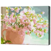 Картина по номерам Art Gallery Нежный букетик в чашке GX37886 50 x 40 см / Горизонтальная