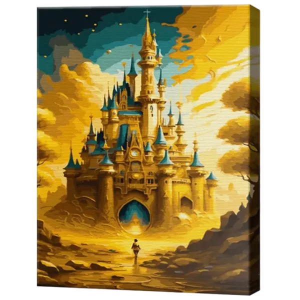 Pictură pe numere Art Gallery Castel auriu GX47347 50 x 40 cm / Verticală photo 1