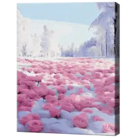 Картина по номерам Art Gallery Цветы в снегу GX46958 50 x 40 см / Вертикальная