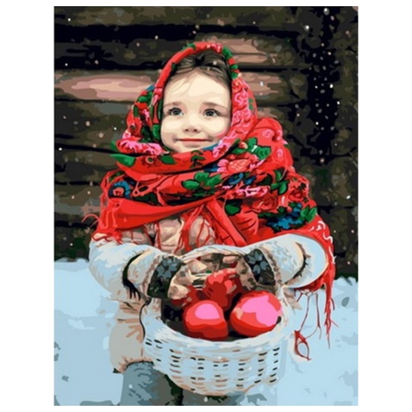 Pictură pe numere Art Gallery Iarna la bunica GX35659 50 x 40 cm / Verticală photo 1