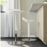 Барный стул Ikea Janinge Пластик / Металл / Белый photo 4