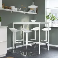 Барный стул Ikea Janinge Пластик / Металл / Белый photo 5