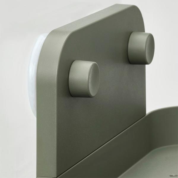 Raft pentru baie Ikea Obonas Plastic / Sage Green photo 3