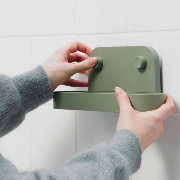 Raft pentru baie Ikea Obonas Plastic / Sage Green photo 10