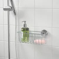 Raft pentru baie Ikea Krokfjorden Oțel inoxidabil / Silver photo 2