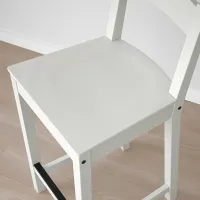 Scaun de bar Ikea Nordviken Furnir / Furnir / White photo 2