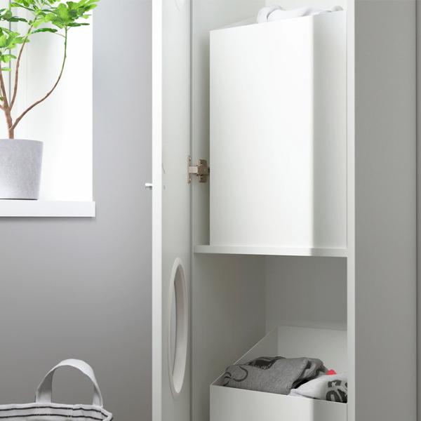 Шкаф пенал Ikea Nysjon  Напольная / ЛДСП / Белый photo 3 Шкаф пенал Ikea Nysjon  Напольная / ЛДСП / Белый photo 3